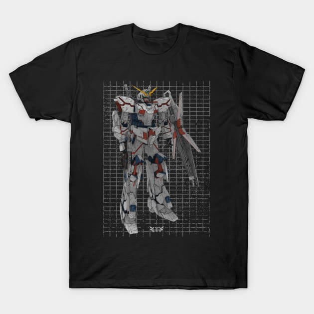 RX-0 Unicorn Gundam T-Shirt by gblackid